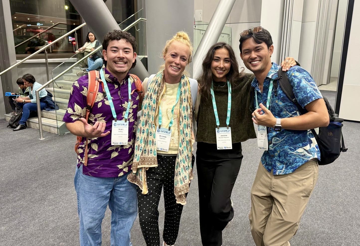 ʻAʻaliʻi Kelling, Dr Linda Eggertsen, Jasmine Reighard, and Leon Tran at ICRS 2026